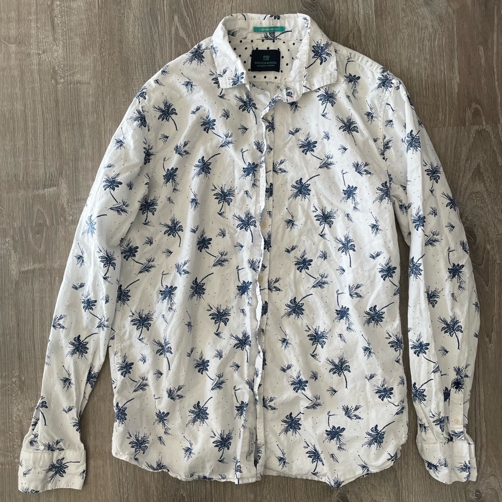 Scotch & Soda Pure Cotton Señor Retro Palm Tree Shirt